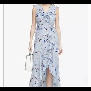 Floral baby blue dress